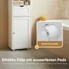 HOKEEPER Armoire haute de salle de bain blanche – Armoire Voir les images du produit 6