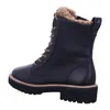 A side view of a black lace-up boot with a fur lining. Produktbild-Vorschau