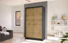 Moderner Kleiderschrank BRUNO 1 – Breite 100 cm, schwarz / Produktbild-Vorschau 1