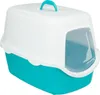 TRIXIE Katzentoilette Vico, mit Haube - türkis/weiß - 40 × Produktbild-Vorschau 1