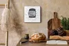 Wohnzimmer Leinwand Uhr Geräuschlos Küche 30x30 Ideen, Produktbild-Vorschau 2