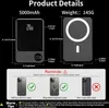 Magnetische Powerbank, 5000mAh 15W tragbares Ladegerät mit Produktbild-Vorschau 6