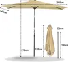 Angel Living 210 × 140 cm Sonnenschirm Balkonschirm Produktbild-Vorschau 7