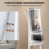 COSTWAY Freistehender Schmuckschrank mit LED-Beleuchtung, Produktbild-Vorschau 3