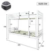 Flieks Etagenbett 90x200cm mit Lattenrost, Hochbett mit Produktbild-Vorschau 7