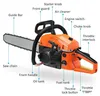 Benzin-Motorkettensägen 2200w 2 Ketten Gartensäge Produktbild-Vorschau 5