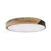 LED Deckenleuchte 36W Rund Holz und Aluminium Ø500 mm CCT Produktbild-Vorschau 8
