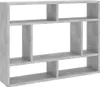 A concrete-effect wall shelf with multiple compartments against a white background. Náhľad obrázku produktu
