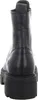 A back view of a black leather boot with a thick sole. Anteprima dell’immagine prodotto