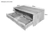 Couchtisch mit Ablage Akazie massiv 130 x 70 x 45 cm Produktbild-Vorschau 8
