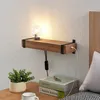 Lindby Wandleuchte Sverina, 40 cm, Holz, Stecker, E27 Produktbild-Vorschau 3