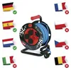 Wetterfeste Kabeltrommel 25 m / 4 Steckdosen / blau / PVC / 230 V / 1,5 mm2 Produktbild-Vorschau