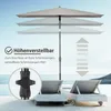 Sekey Sonnenschirm Balkonschirm 210 x 140 cm Rechteckig Produktbild-Vorschau 6