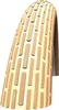 A close-up, isolated view of a bicycle tire with a distinctive tread pattern. Náhľad obrázku produktu