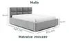 Polsterbett Diana 200x220 mit zwei Bettkästen und flexibler Produktbild-Vorschau 3