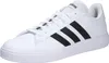 A white Adidas sneaker with black stripes is shown against a white background. Produktbild-Vorschau