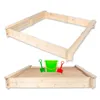 Sandkasten Nicki 147x147 cm aus Kiefer Naturholz Sandkiste Produktbild-Vorschau 1