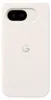 A close-up, front-facing view of a beige Google Pixel phone case with the Google 'G' logo in the center. Produktbild-Vorschau
