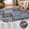 Vintage Boho moderner Wohnzimmerteppich Kurzflor waschbar Produktbild-Vorschau 5