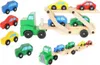 Lkw Aus Holz Mit Einem Set Aus 4 Autos Produktbild-Vorschau 3