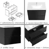 Waschtisch mit Unterschrank 60cm Alast Badmöbel Set Produktbild-Vorschau 3