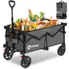 Sekey Bollerwagen faltbar 150 kg mit Bremsen, klappbarer Produktbild-Vorschau 1