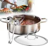 Shabu Hot Pot - Yin-Yang Topf - 304 Edelstahl - 32 cm - Produktbild-Vorschau 8