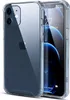 A clear protective case for an iPhone 12 Mini is shown, with the phone inside displaying its screen. Náhled obrázku produktu