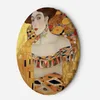 Leinwandbild rund Goldenes Frauenporträt – G. Klimt 40x40 Produktbild-Vorschau 1
