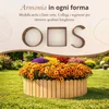 Floranica Bordura per Giardino in legno 10 x 200 cm Natur Anteprima dell’immagine prodotto 4