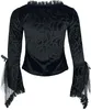 Gothicana by EMP Damen schwarzes Langarmshirt mit Rüschen M Produktbild-Vorschau 2