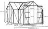 Vitavia "Sirius" skleník černý 3 mm ESG Náhled obrázku produktu 10