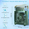 Prenosný ventilátor 4 v 1, klimatizácia (zelená) s funkciou Náhľad obrázku produktu 5