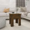 konferenční stolek vidaXL Kouřový dub 40x40x42 cm Dřevěné Náhled obrázku produktu 2