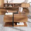 OKWISH Table Basse - Design Moderne avec 4 Tiroirs et Voir les images du produit 5