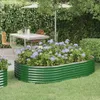 vidaXL Hochbeet Verzinkter Stahl 214x140x36 cm Grün Produktbild-Vorschau 2