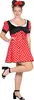 Minnie Maus Damen Kostüm Gr. 36-48 – Rot -Schwarz- Weiß Gr. Produktbild-Vorschau 2