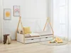 Tipi-Bett 90 x 190 cm mit Schubladen - Kiefernholz und MDF Produktbild-Vorschau 2