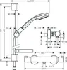 Hansgrohe Combiné de douche Croma 100 Multi/Ecostat Comfort Voir les images du produit 6
