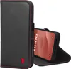 TORRO iPhone 15 Pro Leder-Wallet-Hülle – Schwarz mit Rotem Produktbild-Vorschau 1