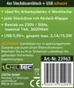CHILITEC Steckdosenblock 23963, 4-fach, mit Schutzklappen, Produktbild-Vorschau 7