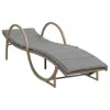 The Living Store Sonnenliege mit Auflage Beige 60x199x42 cm Produktbild-Vorschau 3