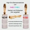 NEXMEX Bananenstecker 4mm schraubbar 24K vergoldet Produktbild-Vorschau 9