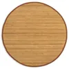 Homestyle4u Bambusová rohožka Brown 120cm round Bambusový Náhľad obrázku produktu 3