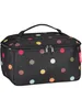A black cosmetic bag with colorful polka dots. Podgląd zdjęcia produktu