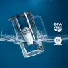 Wessper D2 BOROSILICATE Wasserfilterkanne 3 L Grau – Produktbild-Vorschau 3