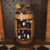 Dřevěný sud, vinotéka v retro stylu, dřevěný stojan na Náhled obrázku produktu 4