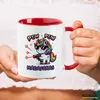 Huuraa Kaffeetasse Pew Pew cooles Einhorn 330ml Rot Keramik Produktbild-Vorschau 3