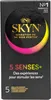SKYN 5 Senses+ Kondómy bez latexu 5 ks. Kondómy s Náhľad obrázku produktu 1