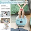 A collage of images showing people using or benefiting from a foot spa massager, with text highlighting its benefits. Anteprima dell’immagine prodotto
